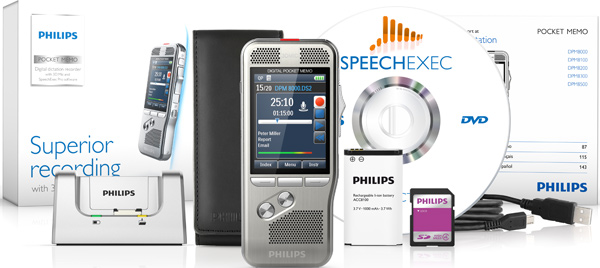 Philips DPM 8000 Digital Portable Recorder Pack